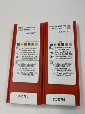 El corte cuadrado indexable del torno inserta los partes movibles SNMG120408/12-PM del carburo del CNC